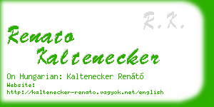 renato kaltenecker business card